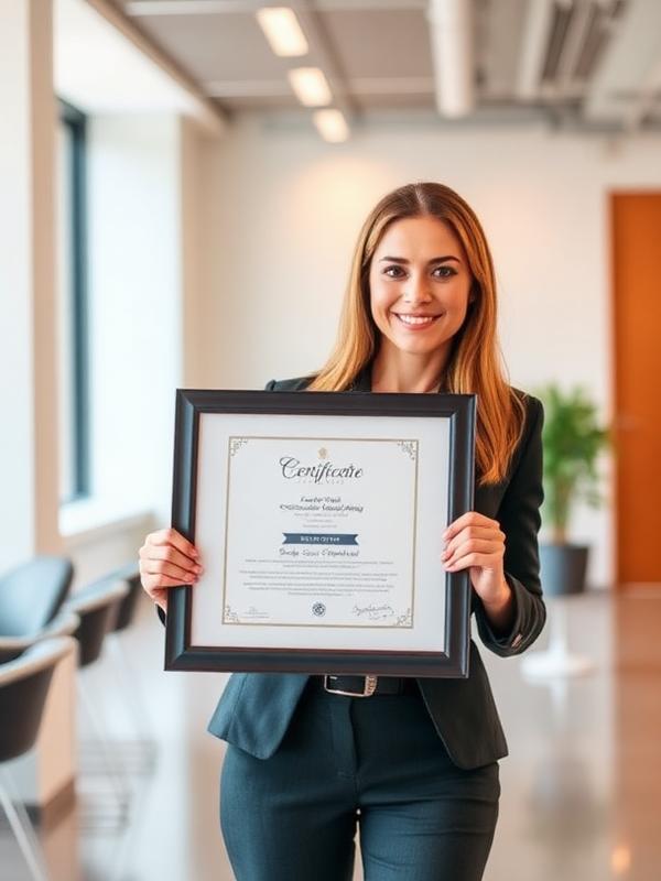 Graduate holding certificate